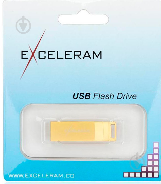 Флеш-пам'ять USB Exceleram U2 Series 64 ГБ USB 2.0 gold (EXP2U2U2G64) - фото 7