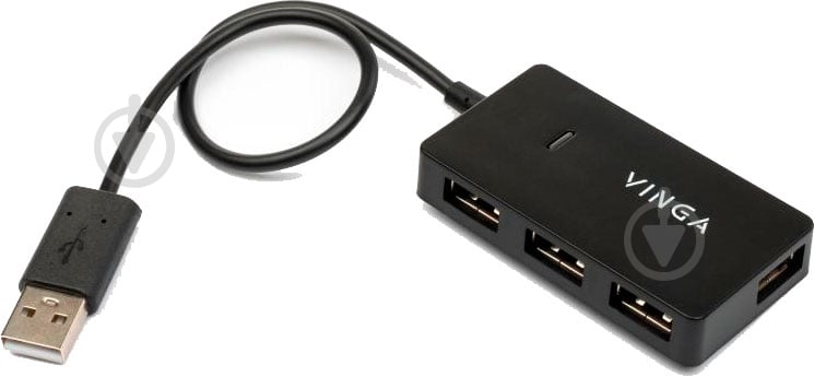 Концентратор Vinga USB2.0 to 4хUSB2.0 HUB (VHA2A4) - фото 2