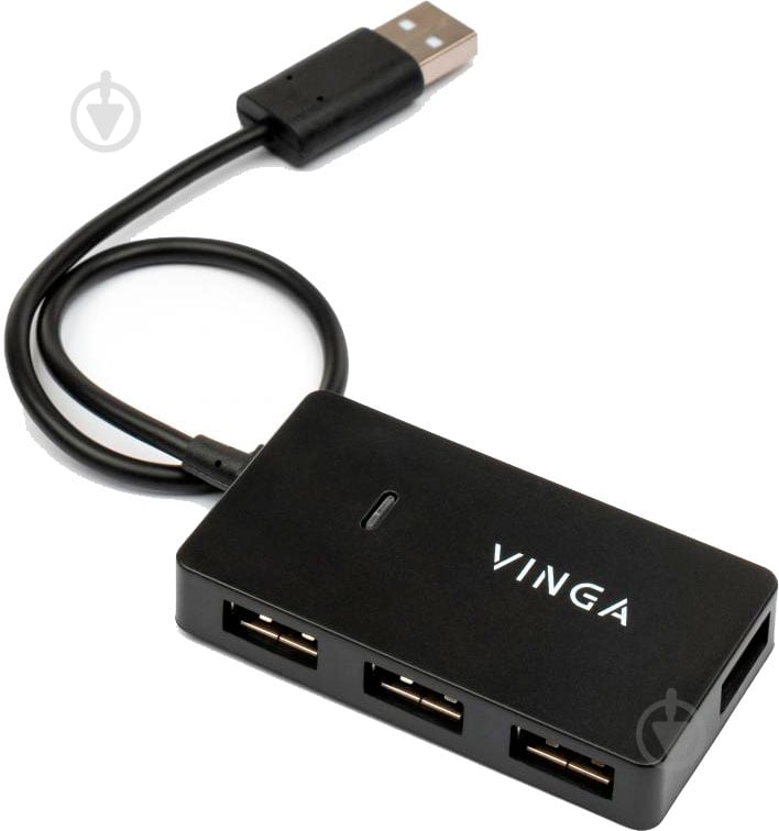 Концентратор Vinga USB2.0 to 4хUSB2.0 HUB (VHA2A4) - фото 3