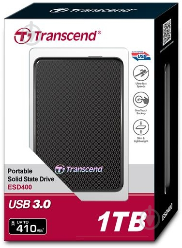 SSD-накопитель TRANSCEND ESD400 1000GB 1,8" USB 3.0 MLC (TS1TESD400K) - фото 2