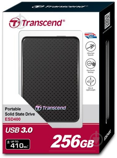 SSD-накопитель TRANSCEND ESD400 256GB 1,8" USB 3.0 MLC (TS256GESD400K) - фото 2