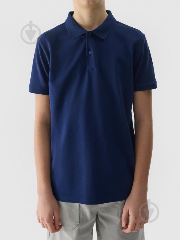 Поло 4F POLO SHIRT M124 4FJWSS24TPTSM124-31S р.164 синий - фото 4