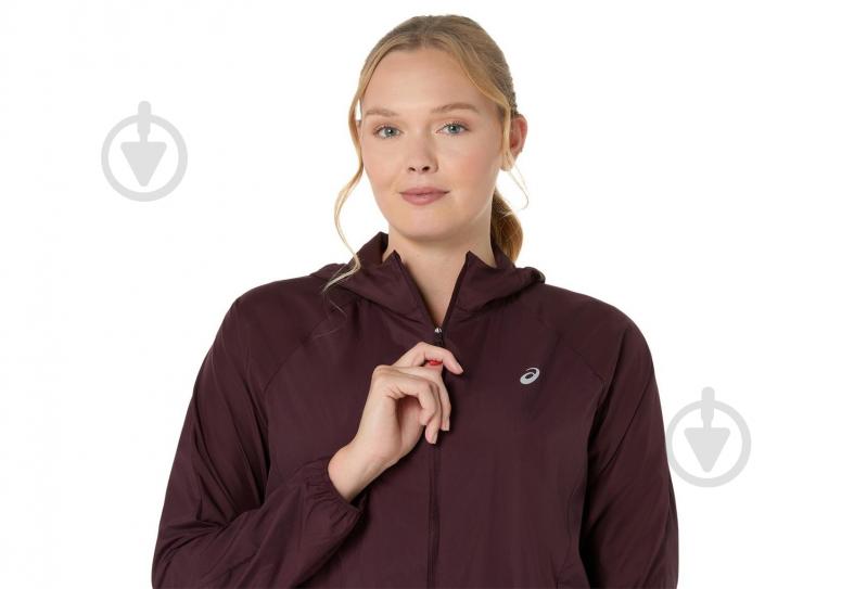 Ветровка женская Asics ROAD PACKABLE JACKET 2012D076-600 р.L бордовая - фото 4 Ветровка женская Asics ROAD PACKABLE JACKET 2012D076-600 р.L бордовая - фото 4
