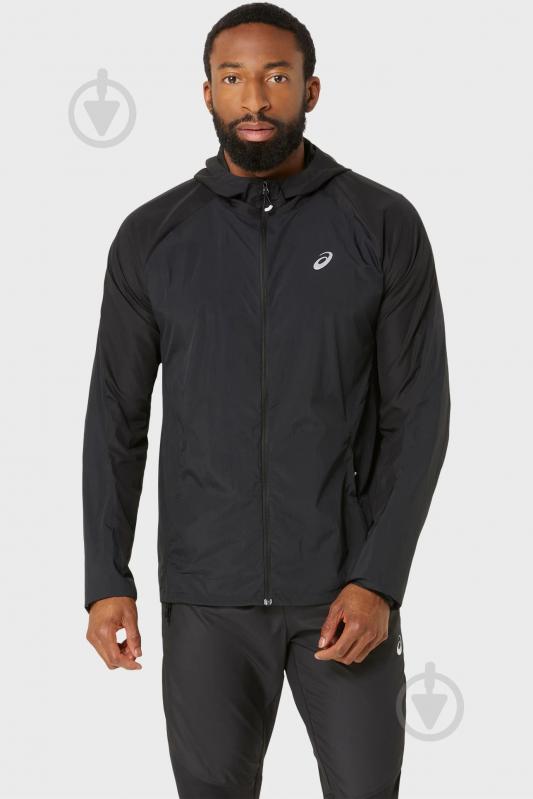 Ветровка мужская Asics ROAD PACKABLE JACKET 2011D084-001 р.XL черная - фото 1