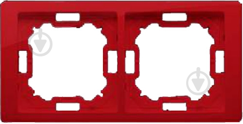 Рамка Basic подвійна Simon Basic Neos 20 IP рубін BMRC2/033 - фото 1