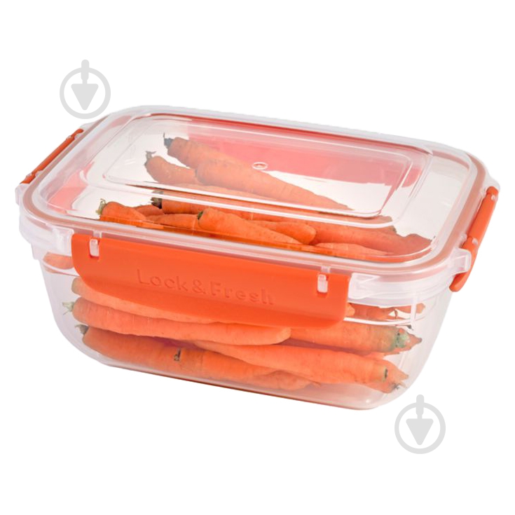 Контейнер харчовий Dunya Plastik Master 1400 мл 30813-DN-orange - фото 1
