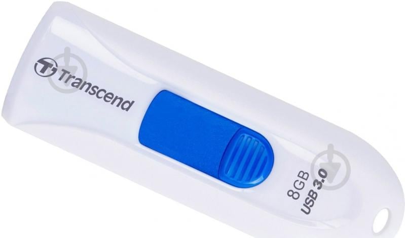Флеш-пам'ять USB Transcend JetFlash 790 8 ГБ USB 3.0 white (TS8GJF790W) - фото 1