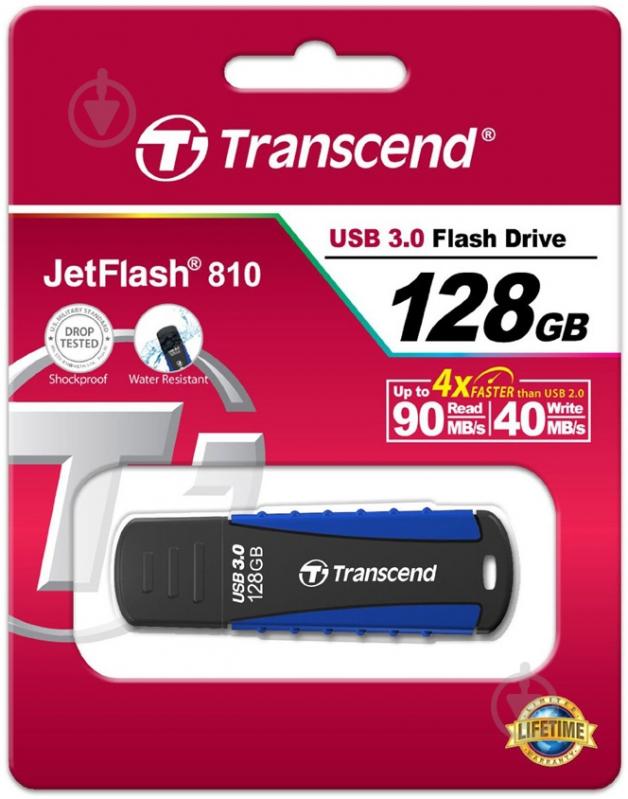 Флеш-память USB Transcend JetFlash 810 128 ГБ USB 3.0 (TS128GJF810) - фото 3