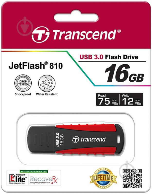 Флеш-пам'ять USB Transcend JetFlash 810 16 ГБ USB 3.0 (TS16GJF810) - фото 3