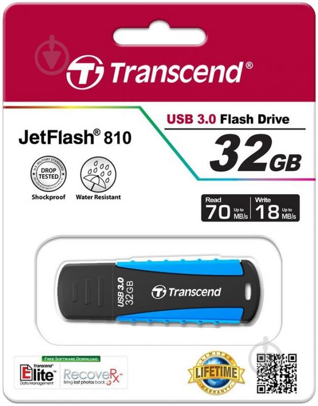 Флеш-пам'ять USB Transcend JetFlash 810 32 ГБ USB 3.0 (TS32GJF810) - фото 3