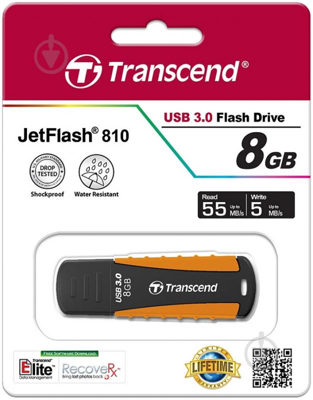 Флеш-память USB Transcend JetFlash 810 8 ГБ USB 3.0 (TS8GJF810) - фото 4