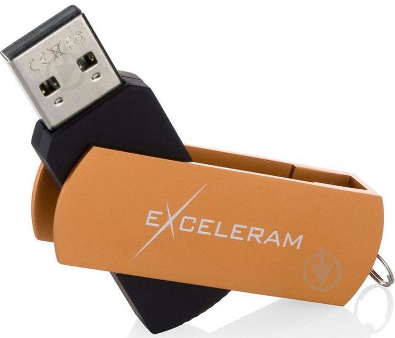 Флеш-пам'ять USB Exceleram P2 Series 64 ГБ USB 2.0 brown (EXP2U2BRB64) - фото 3