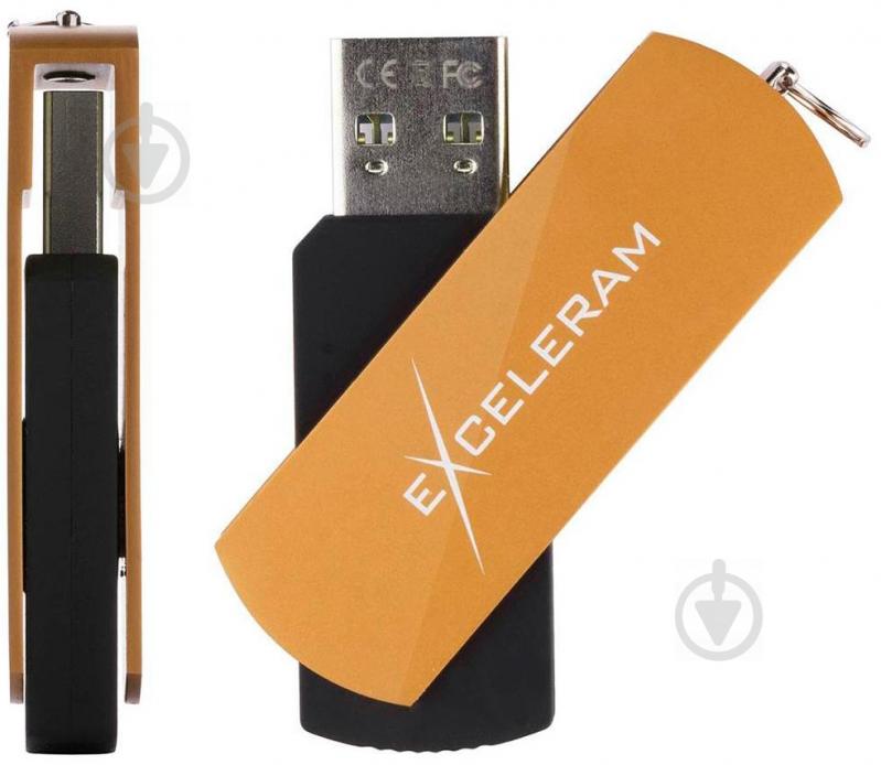 Флеш-пам'ять USB Exceleram P2 Series 64 ГБ USB 2.0 brown (EXP2U2BRB64) - фото 7