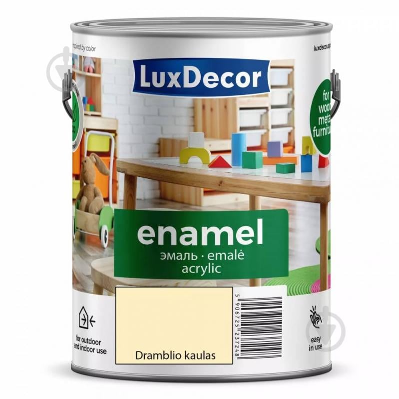 Эмаль акриловая LuxDecor Слоновая кость мат 2,2 л - фото 1