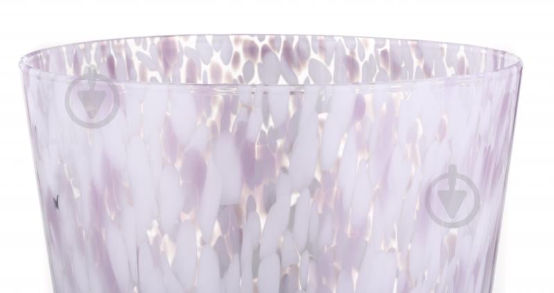 Ваза скляна Wrzesniak Glassworks Confetti опал 35 см рожевий - фото 2