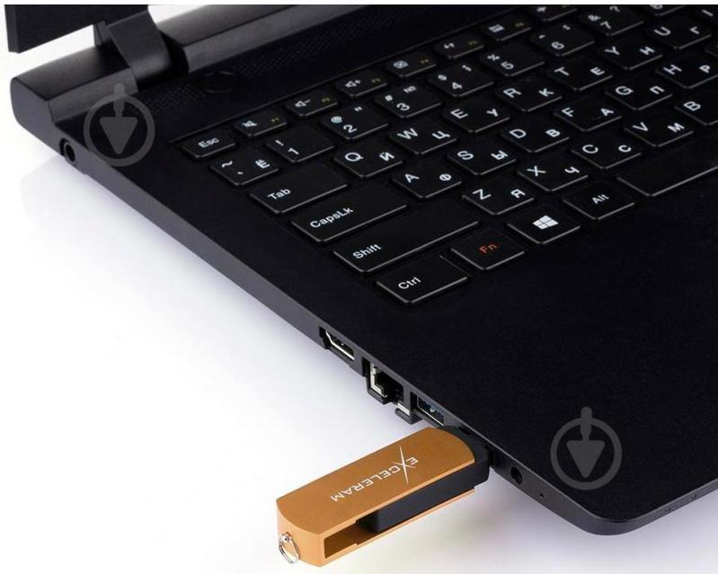 Флеш-память USB Exceleram P2 Series 64 ГБ USB 3.1 brown (EXP2U3BRB64) - фото 7