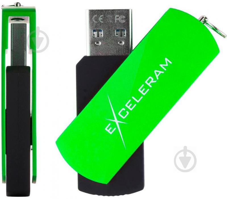 Флеш-пам'ять USB Exceleram P2 Series 16 ГБ USB 2.0 green (EXP2U2GRB16) - фото 4