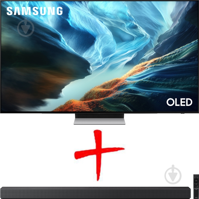 Телевизор Samsung QE83S90HAEXUA 83″ 83" черный - фото 1