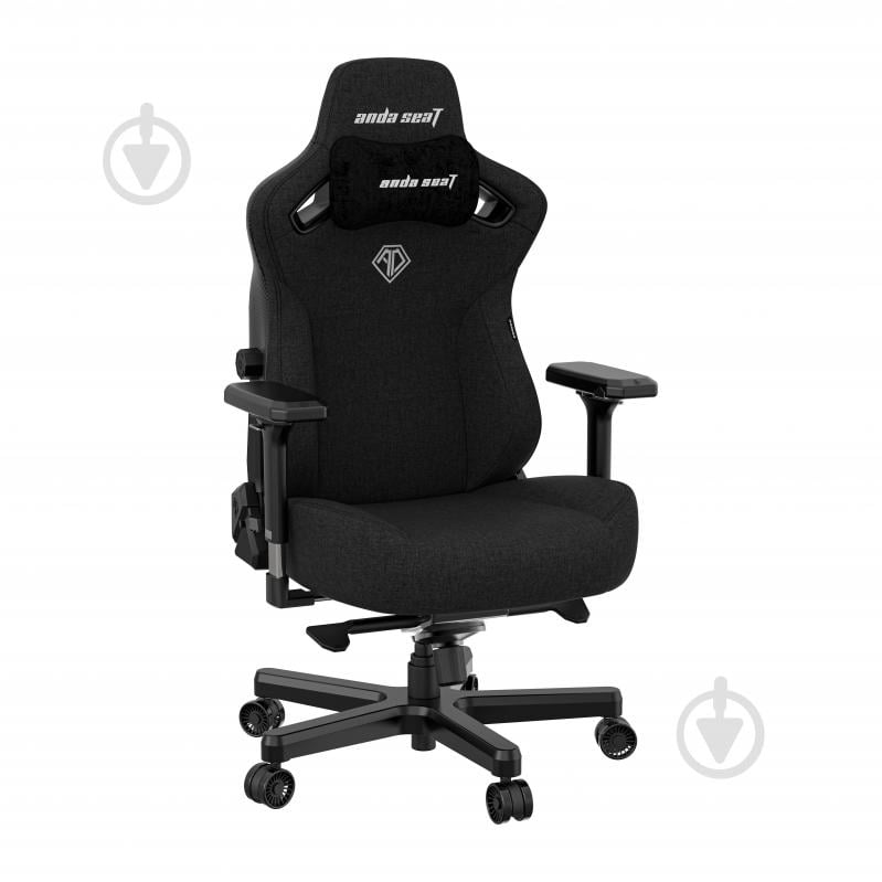 Крісло Anda Seat Kaiser 3 Size XL Black Fabric (AD12YDC-XL-01-B-CF) сіро-чорний - фото 1 Крісло Anda Seat Kaiser 3 Size XL Black Fabric (AD12YDC-XL-01-B-CF) сіро-чорний - фото 1