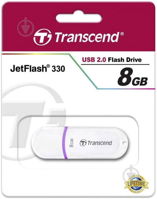 Флеш-пам'ять USB Transcend JetFlash 330 8 ГБ USB 2.0 (TS8GJF330) - фото 4