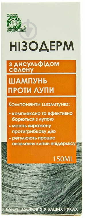 Нізодерм проти лупи з дисульфідом селену шампунь 150 мл - фото 2