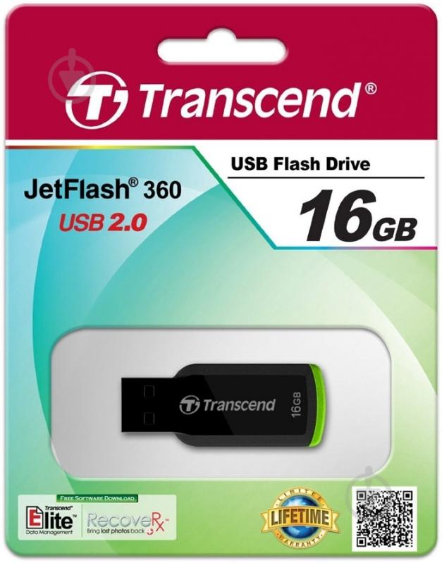 Флеш-память USB Transcend JetFlash 360 16 ГБ USB 2.0 (TS16GJF360) - фото 3