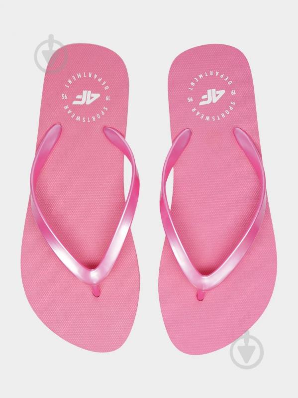 Шлепанцы 4F WOMEN'S FLIP-FLOPS KLD201 NOSD4-KLD201-63S р.39 оранжевый - фото 1