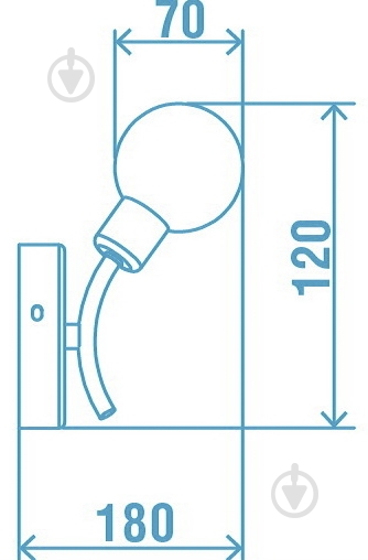 Бра Victoria Lighting 1x5 Вт G9 хром Dik/AP1 - фото 4