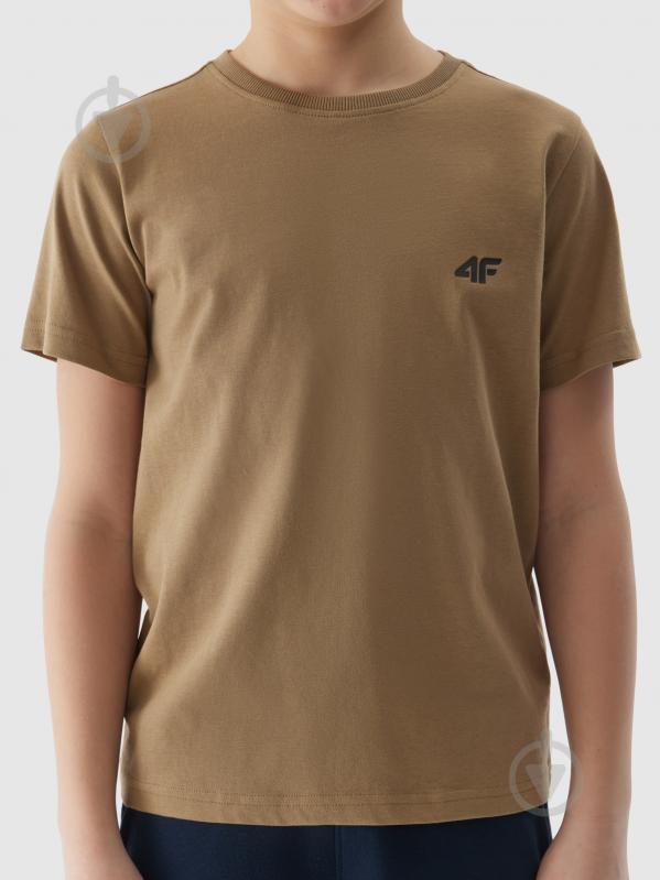 Футболка 4F TSHIRT M1116 4FJWSS24TTSHM1116-83S р.158 бежевий - фото 4