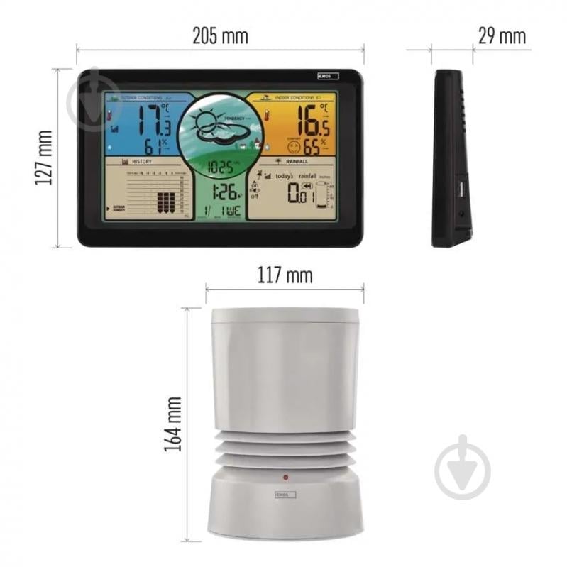 Метеостанция Emos беспроводная цифровая E8670 - фото 2
