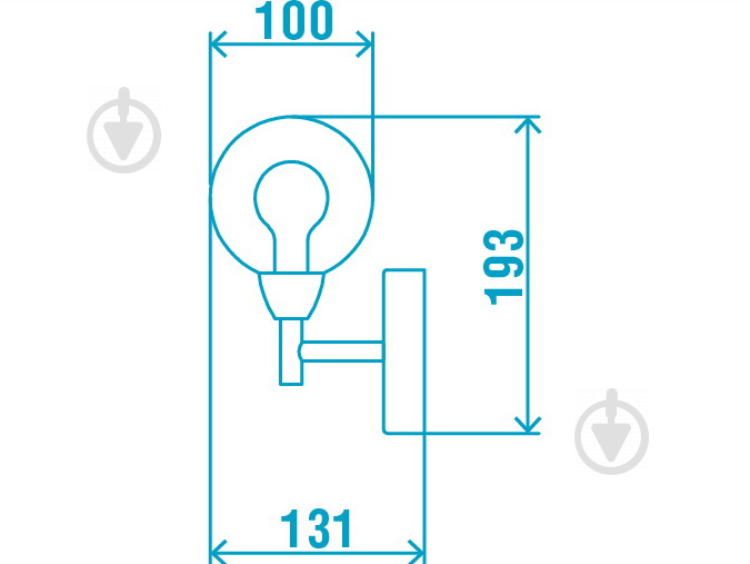 Бра Victoria Lighting LED 1x5 Вт G9 белый Palermo/AP1 - фото 2