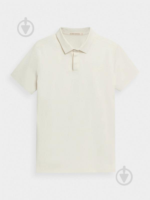 Поло 4F POLO SHIRT M008 RL9SS22TPTSM008-11S р.S бежевий - фото 1