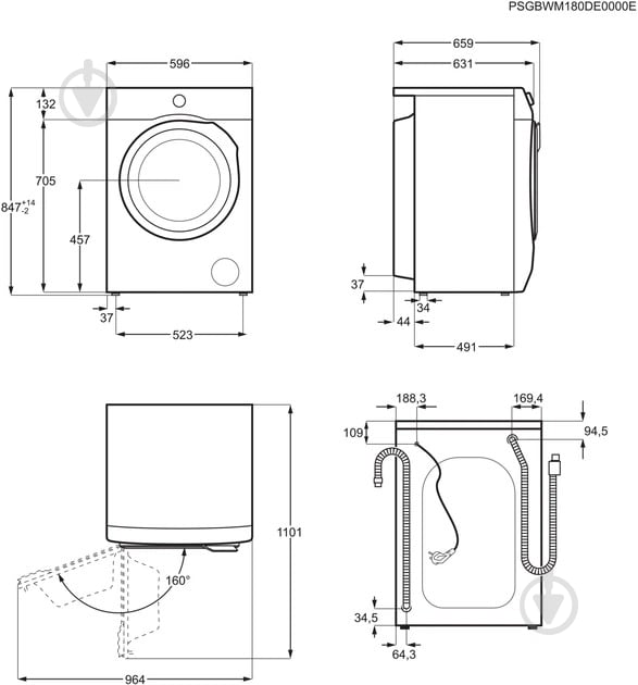 Стиральная машина AEG L8FEC69PSU - фото 11