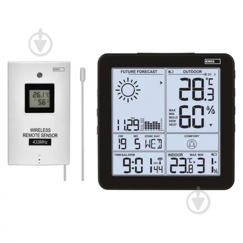 Метеостанция Emos беспроводная цифровая E5080 - фото 6 Метеостанция Emos беспроводная цифровая E5080 - фото 6