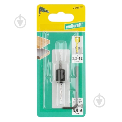 Сверло Wolfcraft с зенковкой черновое 4,5-16 мм 1 шт. 2499000 - фото 5 Сверло Wolfcraft с зенковкой черновое 4,5-16 мм 1 шт. 2499000 - фото 5