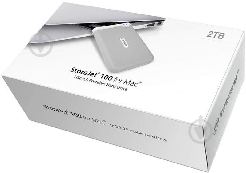 Внешний жесткий диск Transcend StoreJet 2.5 Apple 2 ТБ 2,5" USB 3.0 (TS2TSJM100) - фото 2