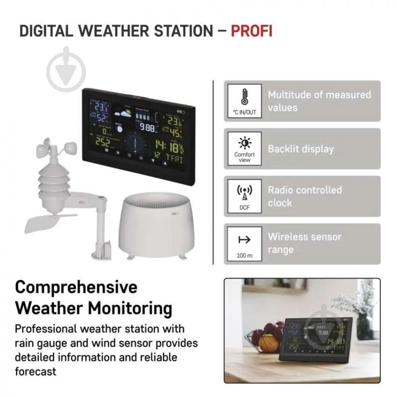 Метеостанція Emos бездротова цифрова E6016 - фото 3 Метеостанція Emos бездротова цифрова E6016 - фото 3