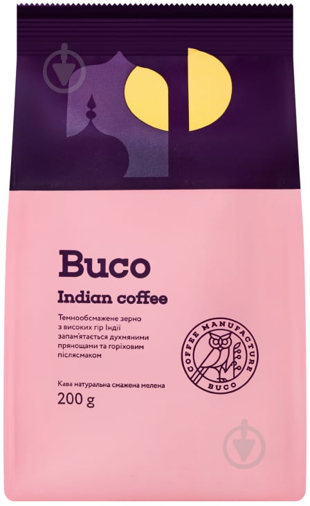 Кава мелена Buco Indian coffee натуральна смажена 200 г - фото 1