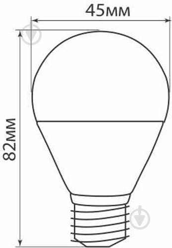 Лампа светодиодная LightMaster LB-610 G45 8 Вт E27 220 В матовая 2700 K - фото 5