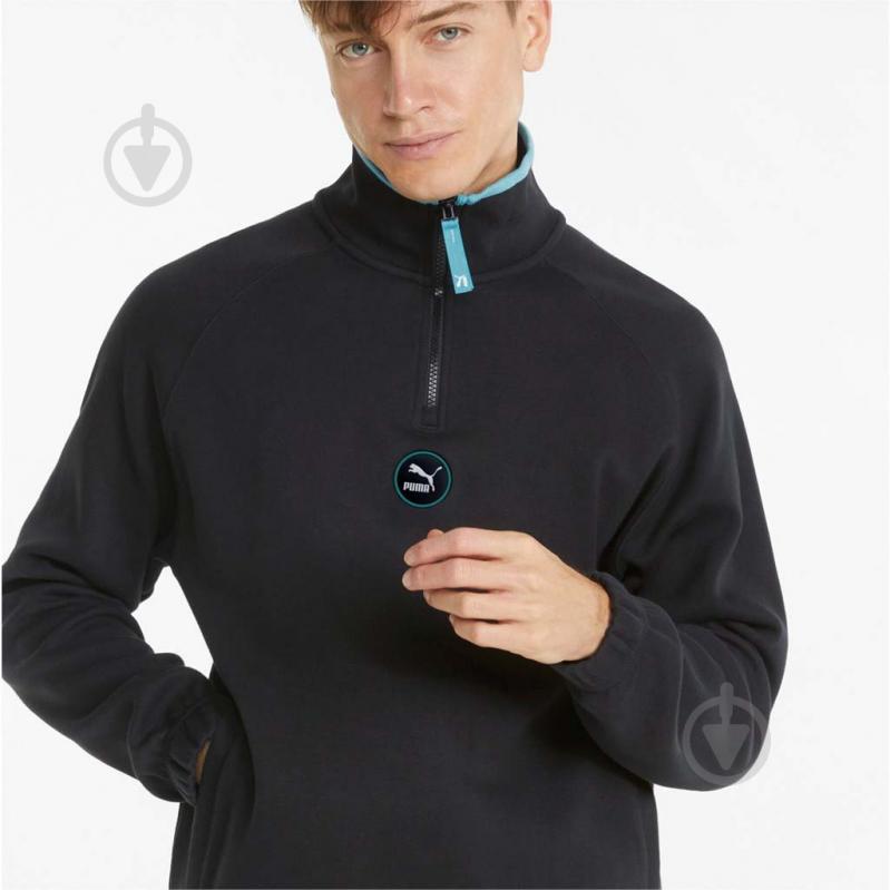 Джемпер Puma SWXP HALF-ZIP 53361901 р. S чорний - фото 4