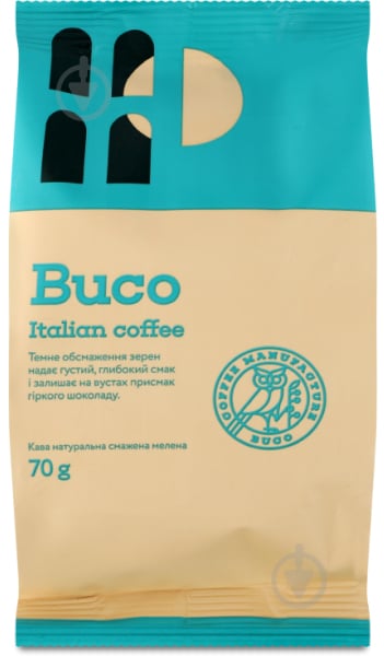 Кофе молотый Buco Italian натуральная жареная 70 г - фото 1