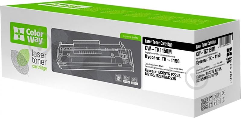 Картридж ColorWay KYOCERA TK-1150 Mita P2235dn/P2235dw/M2135dn (CW-TK1150M) black - фото 1
