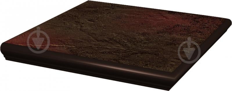 Клинкерная плитка Ceramika Paradyz Asti brown kapinos stopnica narozna 33x33 - фото 1