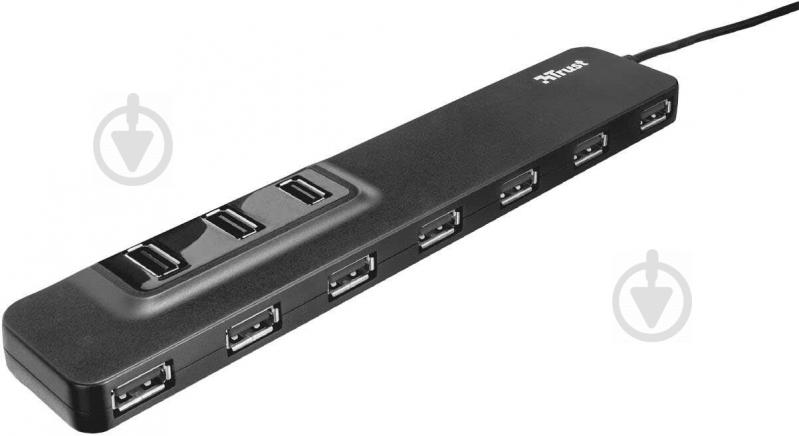 USB-хаб Trust Oila 10 Port USB 2.0 Black - фото 3