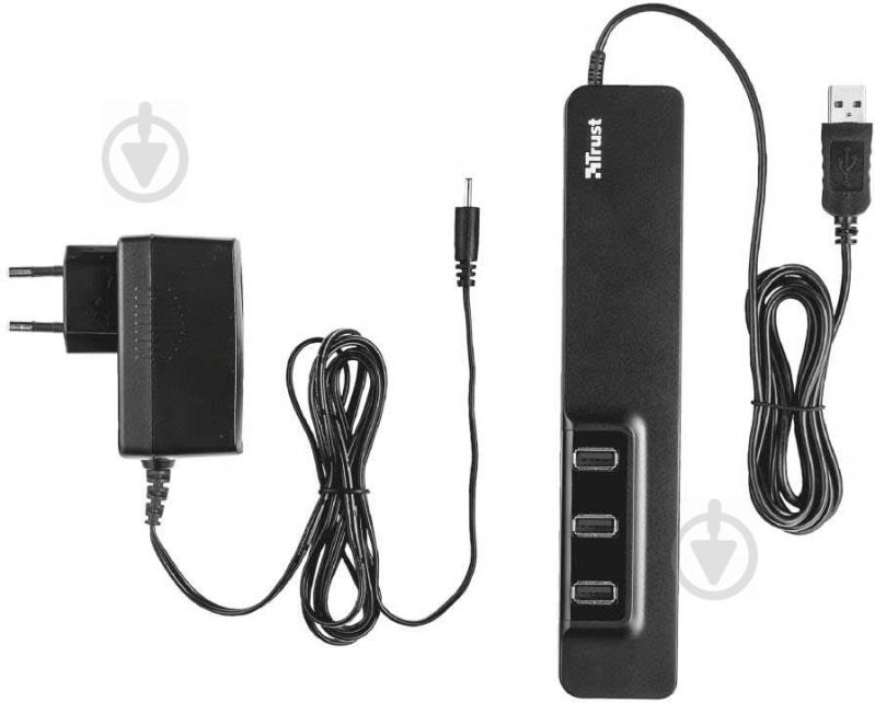 USB-хаб Trust Oila 10 Port USB 2.0 Black - фото 6