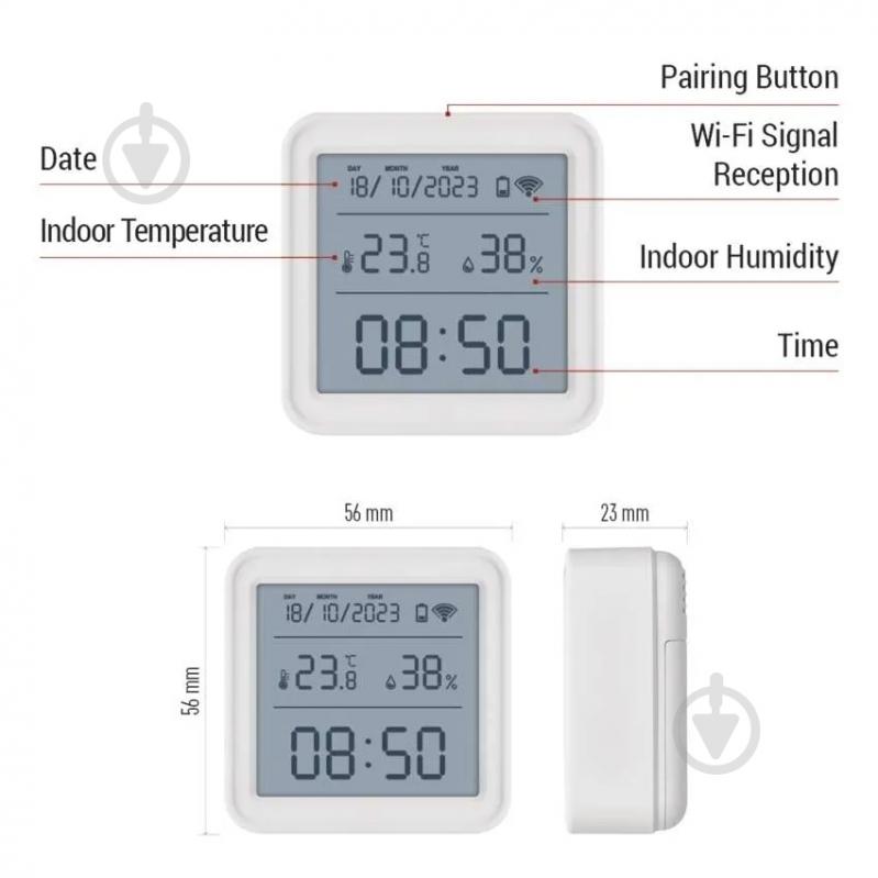 Термогигрометр Emos EGS0101 ZigBee - фото 8 Термогигрометр Emos EGS0101 ZigBee - фото 8