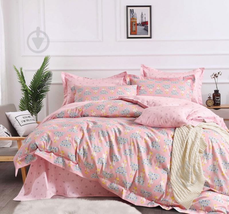 Комплект постельного белья сатин Princess розовый Design_LLXZ - фото 1