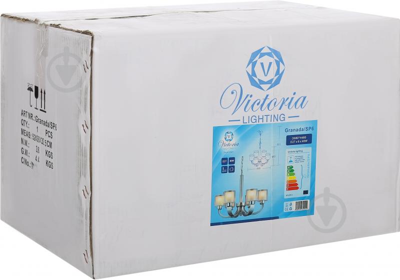 Люстра подвесная Victoria Lighting 6xE27 хром Granada/SP6 - фото 3 Люстра подвесная Victoria Lighting 6xE27 хром Granada/SP6 - фото 3