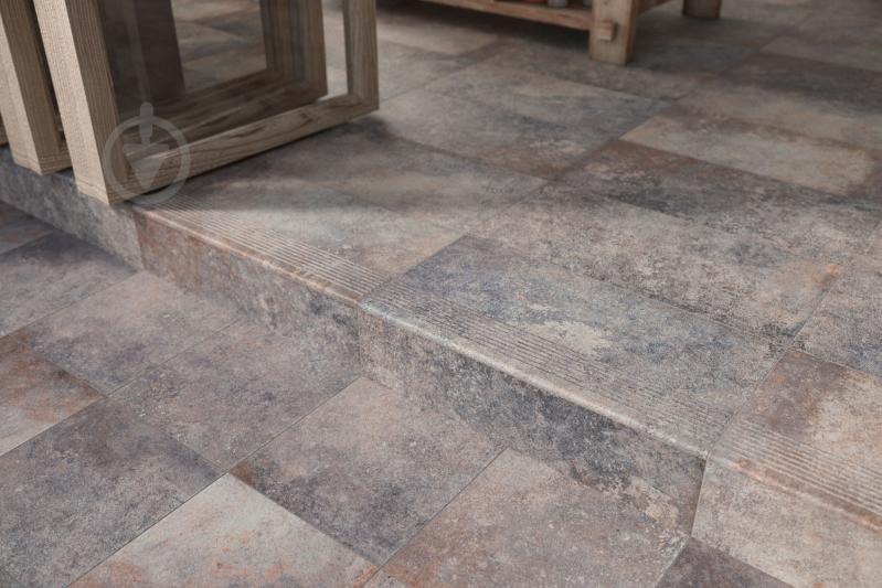 Клинкерная плитка Ceramika Paradyz Marsala grys kapinos stopnica prosta 30x33 - фото 3