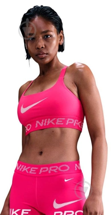 Бра Nike Pro Light Support Nike IF3973-666 р.L рожевий - фото 1